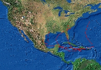 Hurricane path