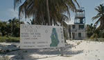 Boca Bacalar Chico sign