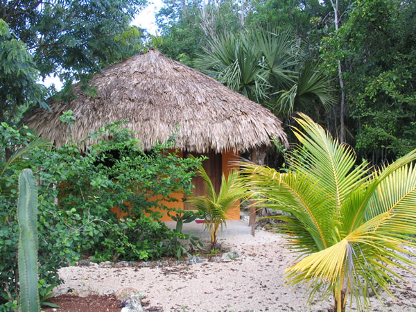 Cabana and garden at Luguna Azul