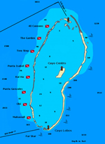 Map of Banco Chinchorro