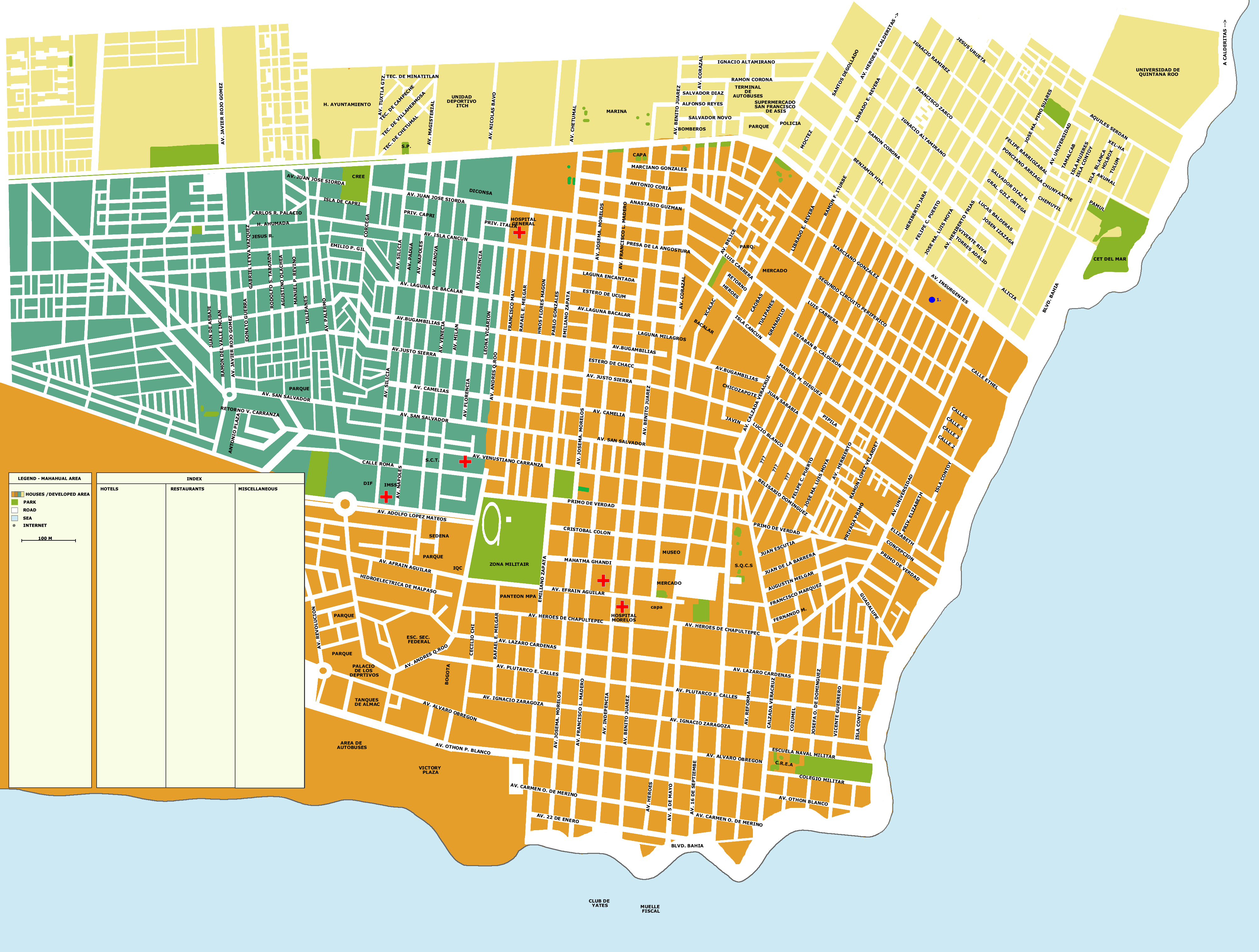 Chetumal map