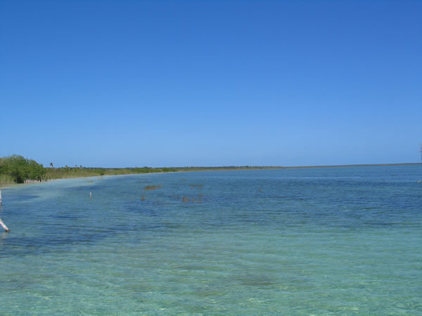 The lake at Muyil