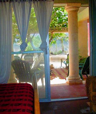 Patio Room #2, ground level private room, through Garden