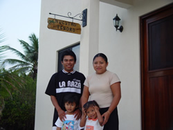 Our wonderful caretakers, Gilberto and Rosa with their children 